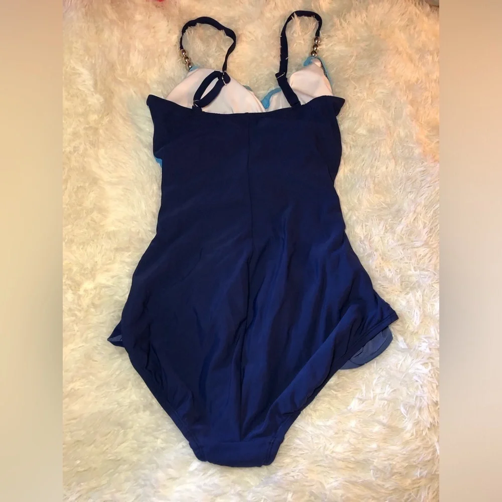 Chic Blue Ombre Swimsuit